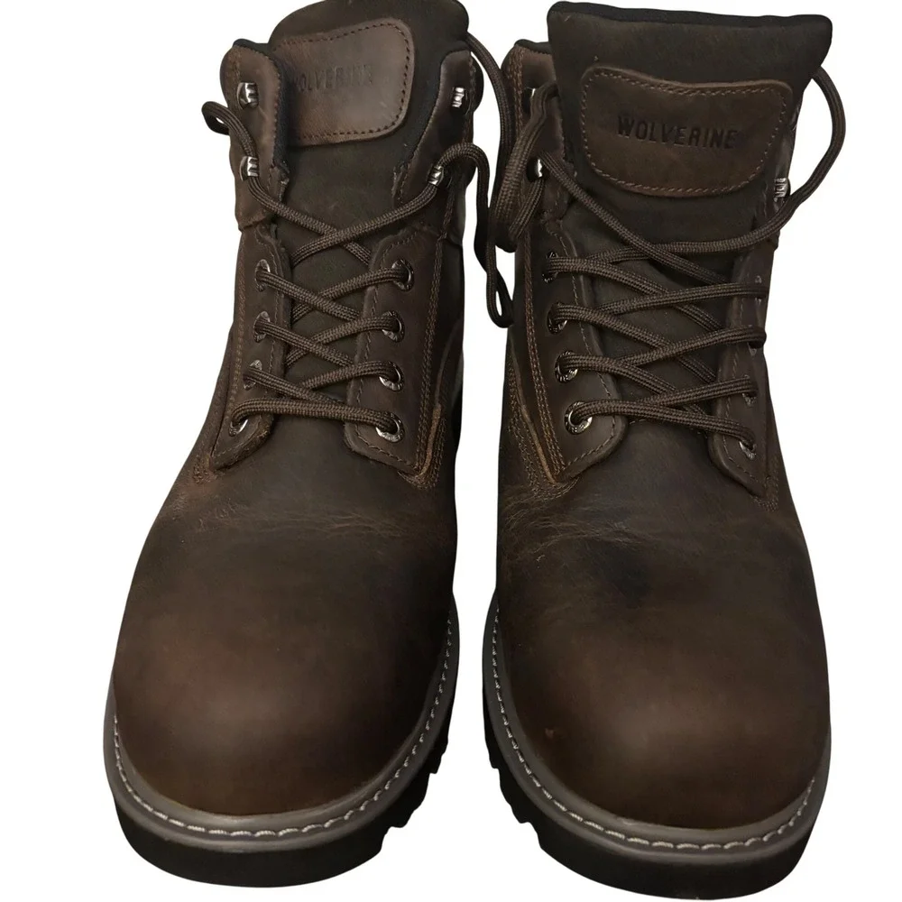 Wolverine | Men 13W‎ | Floorhand WP | Waterproof Work Boots Brown Lthr Lace Up